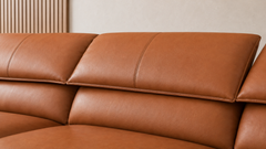 The Verona Caramel Sectional Sofa