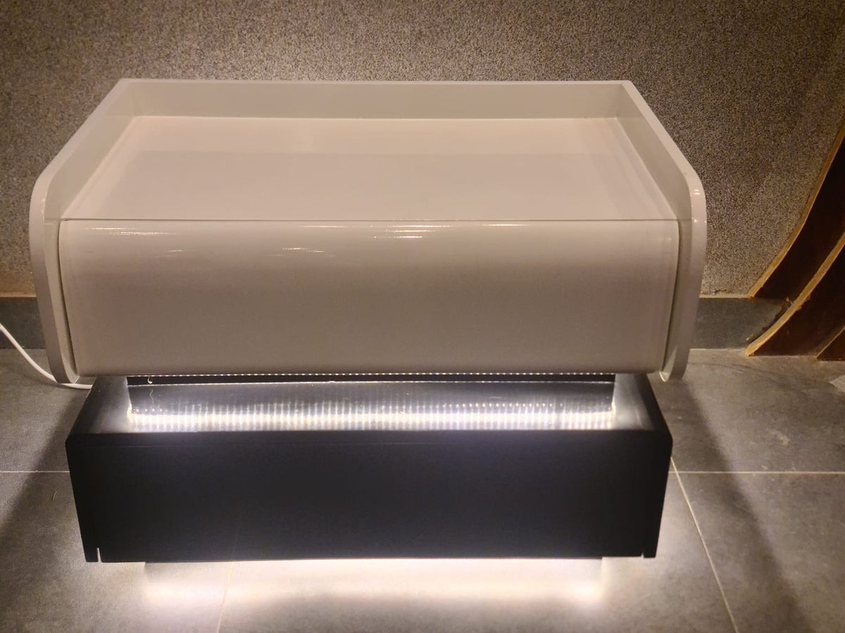 Floating drawer luxury side tables detail view