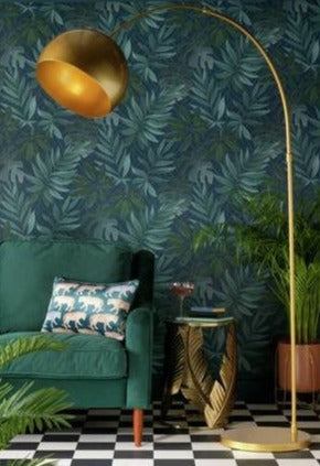 Golden Floor Lamp - Zeegalleria