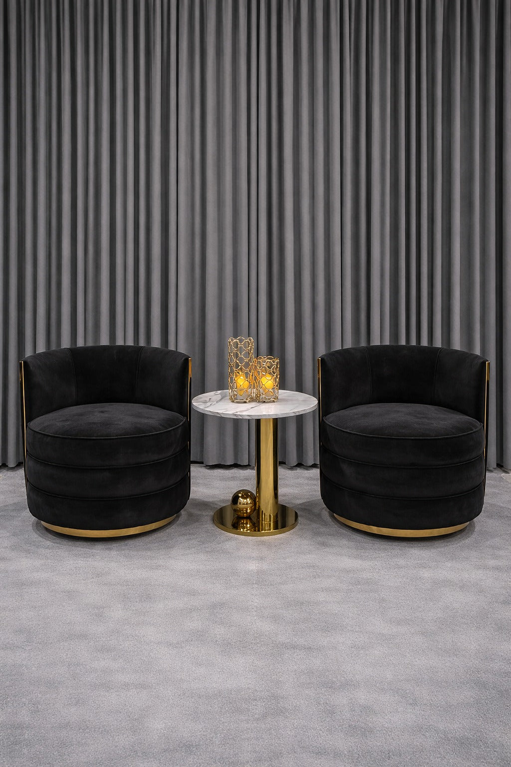 Stylish Black Chair by Z Galleria