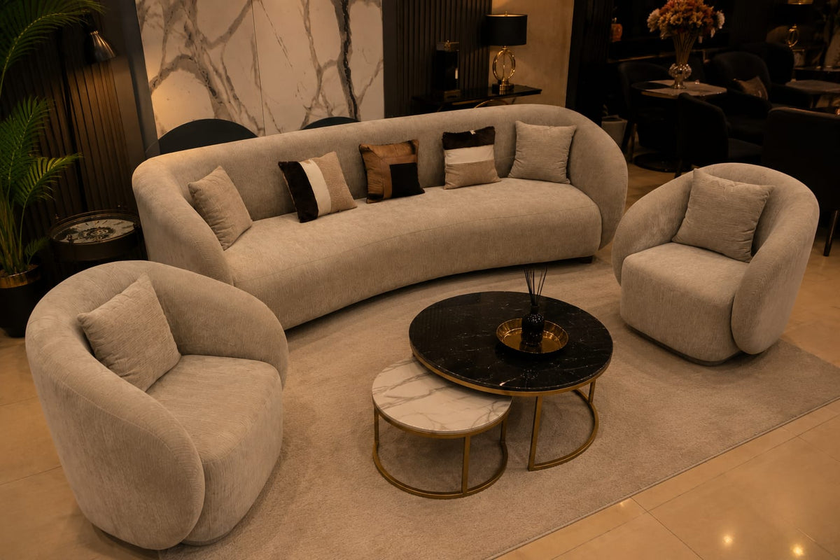 Crescent Sofa Set