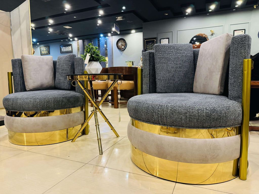 Como accent chair side profile