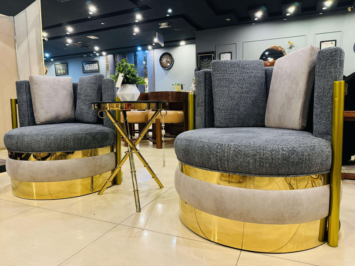 Como accent chair side profile