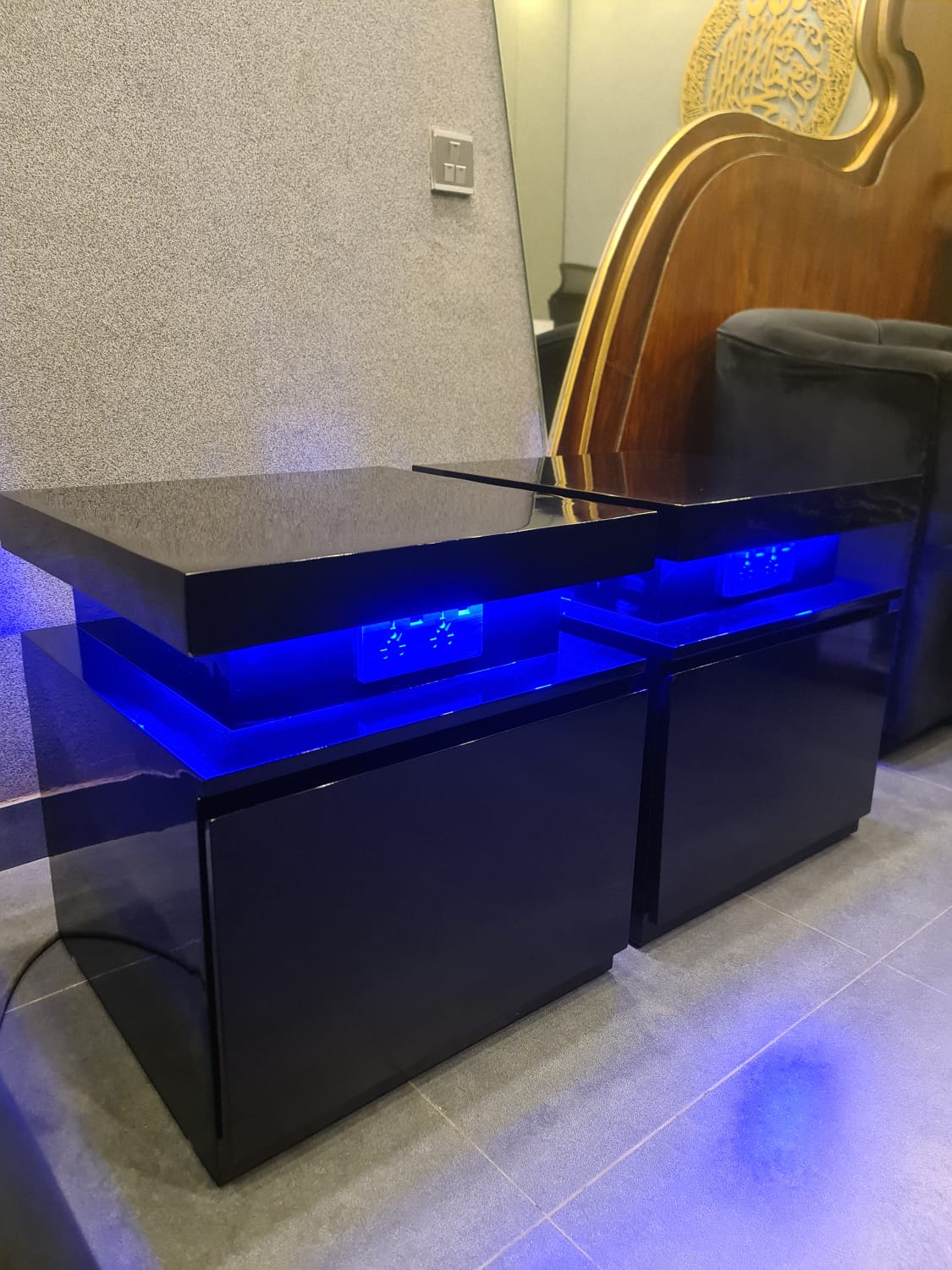 Contemporary LED light side tables by Z Galleria