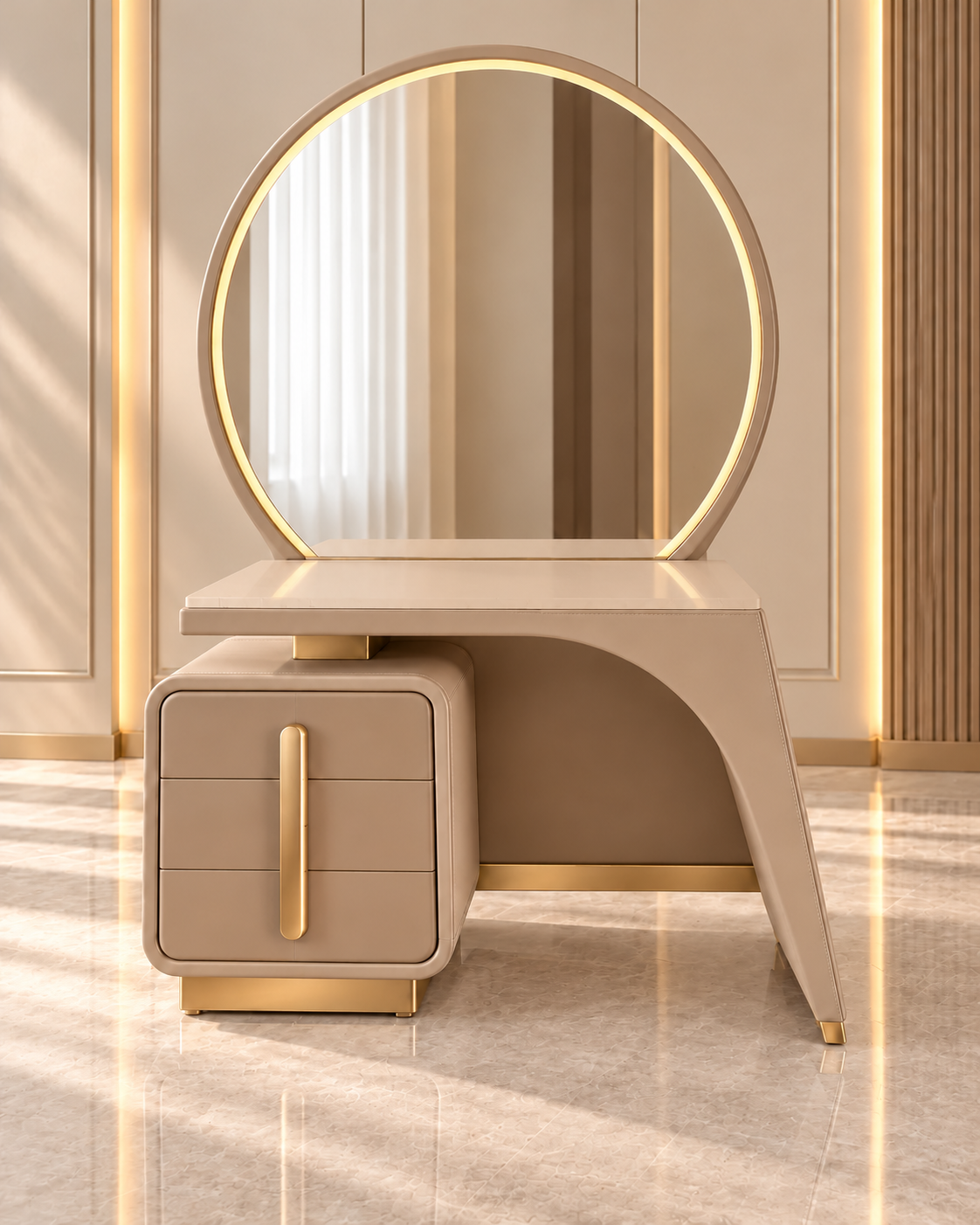 Elara Arc Vanity Console