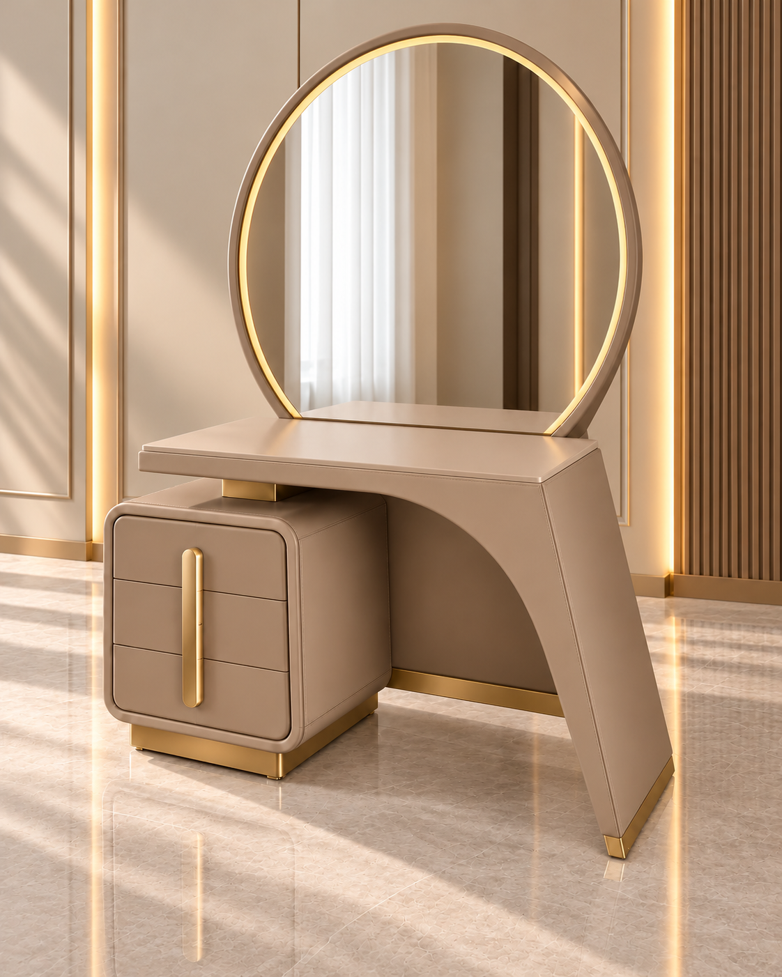 Elara Arc Vanity Console