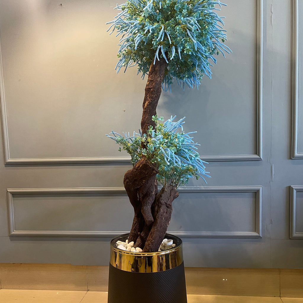 Blue Plant Medium With Planter - Z Galleria