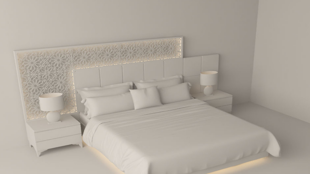Modern Bed – Islamic Pattern — alternate product view 5