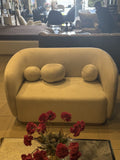 Modern white 2-seater sofa by Z Galleria
