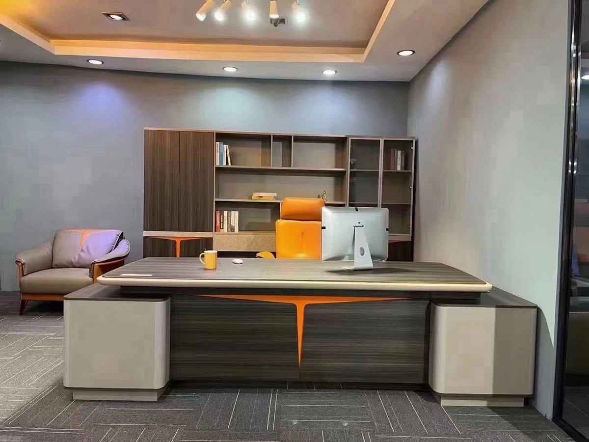 Modern Integrated Shelving Table