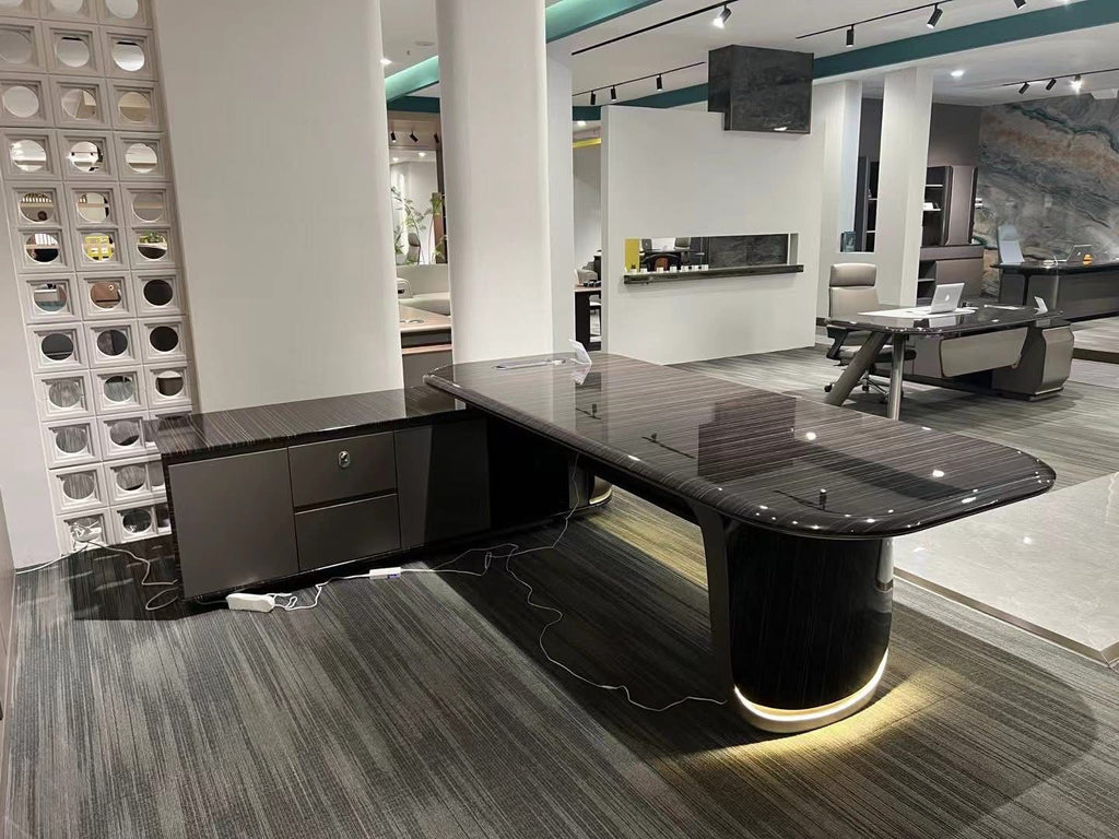 Modern Executive Workstation Desk styled in an office