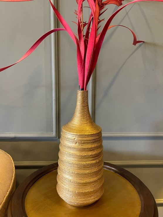 Fiber Gold Vase - Z Galleria