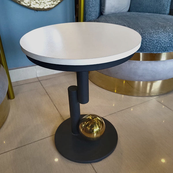 Golden ball-base coffee table by Z Galleria