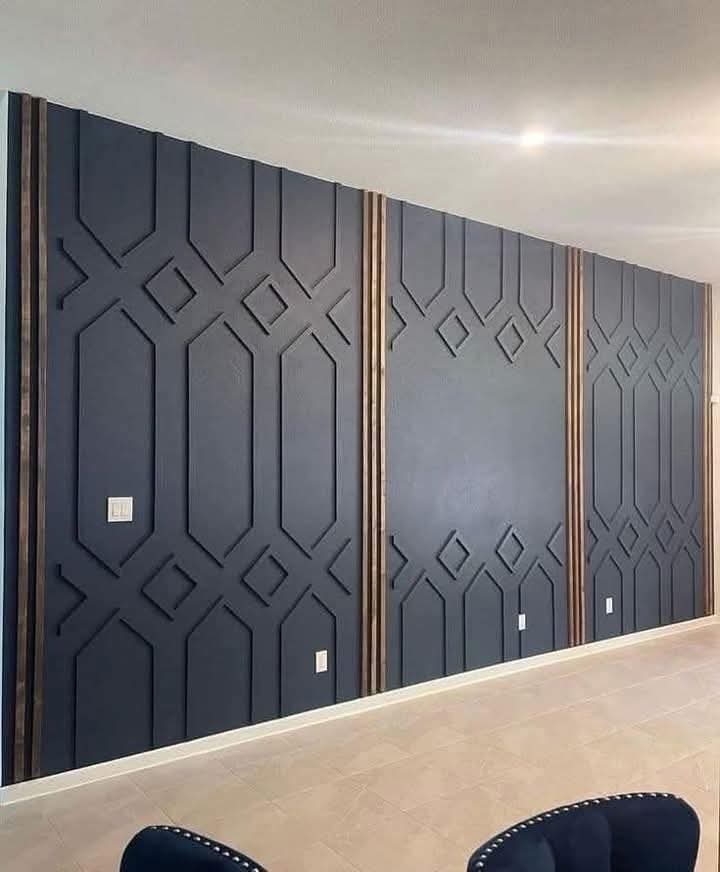 Modern wall molding design by Z Galleria