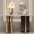 Romanesque Marble & Steel Console Table — featured product view
