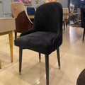 Ring-Back Black Velvet Dining Chair — featured product view