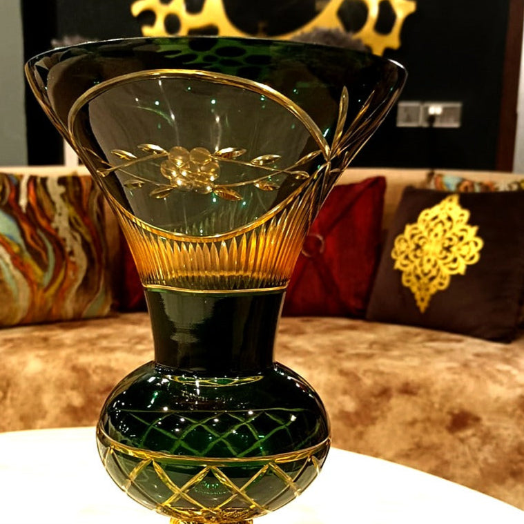 Glass flower vase by Z Galleria