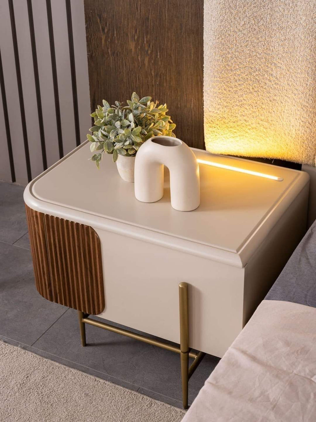 Nightstand pair side profile