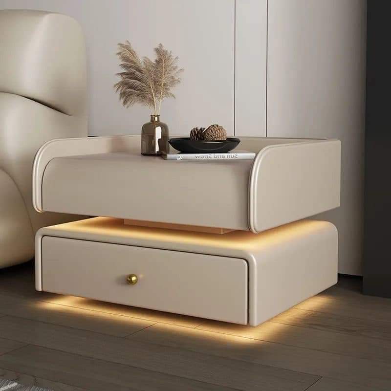 Nightstand pair with built-in lighting by Z Galleria
