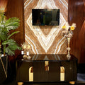 Modern storage media console by Z Galleria