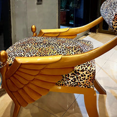 Throne Chair Cheetah Print