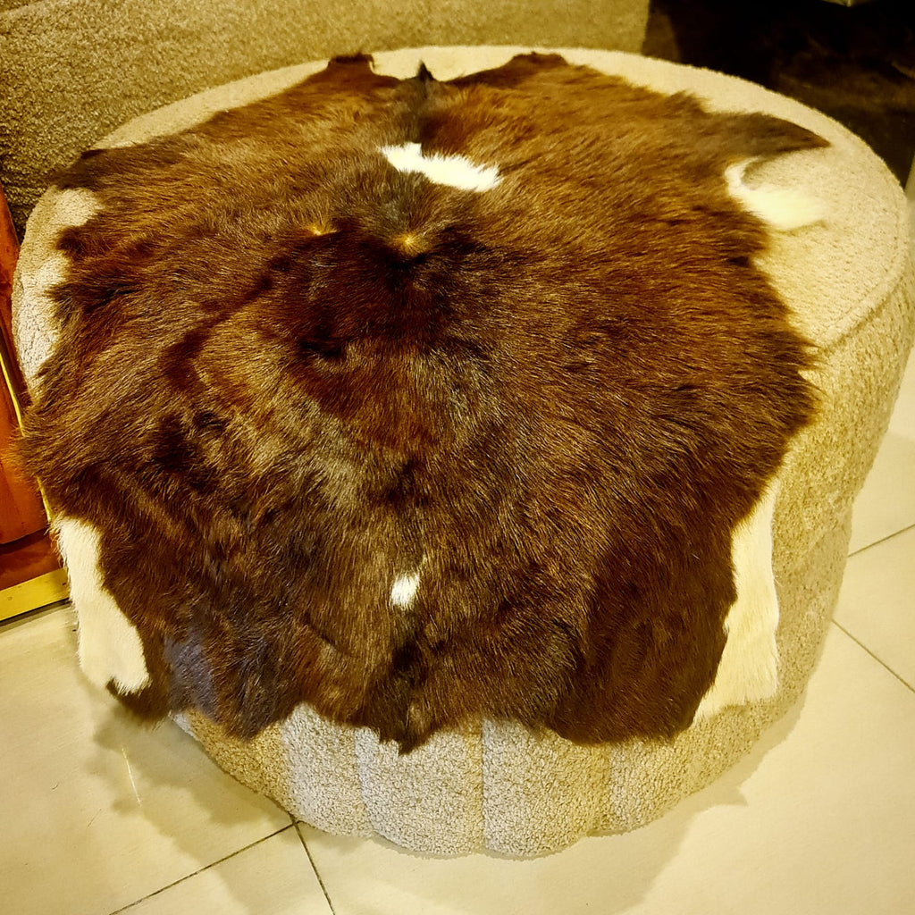 Real goat skin fur pelt by Z Galleria