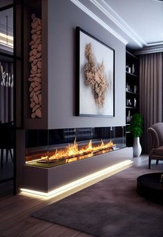 Fireplace design 02 by Z Galleria