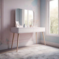 Modern white dressing table by Z Galleria