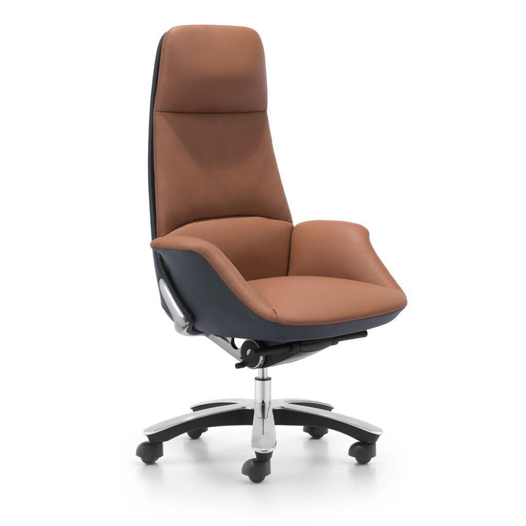 ORANGISH BROWN OFFICE CHAIR (IMPORTED)