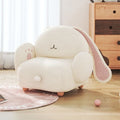 Solid wood kids' chair with soft cushioned seat