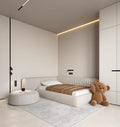 Kids' bed with sturdy frame for a cozy sleep space