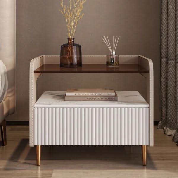 Modern High Sleek Bed detail view