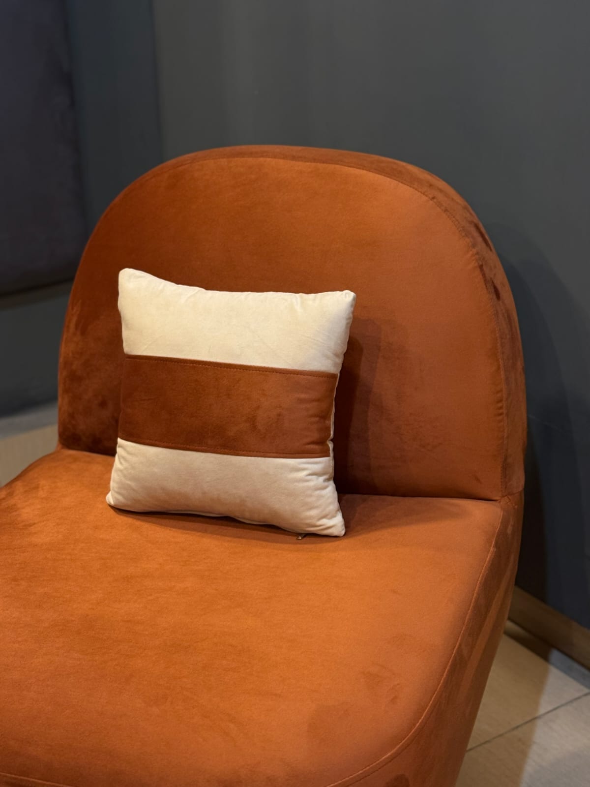 Modern Orange Lounge Chair — alternate product view 5
