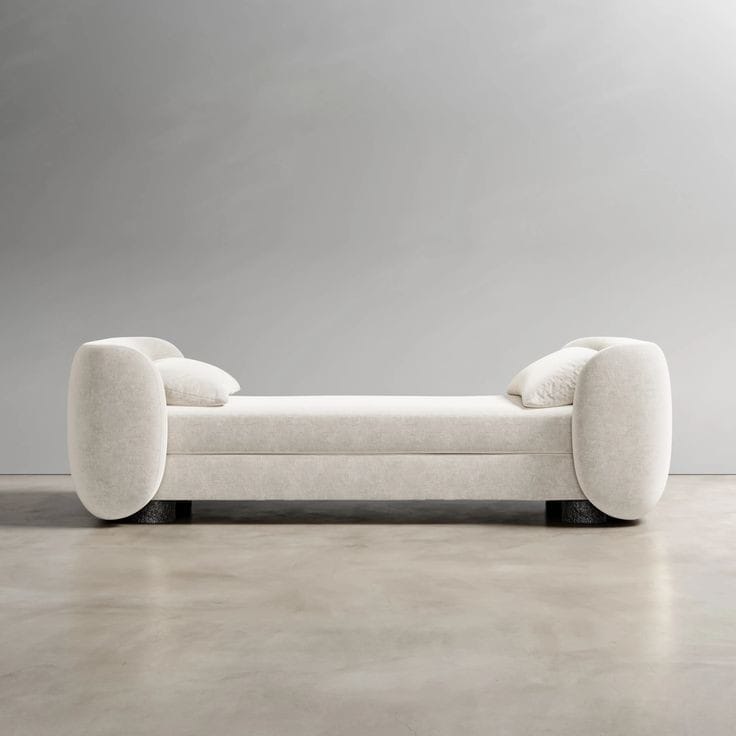 Elegant Ottoman with Arms by Z Galleria