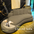 Supreme Curved 2.5 Seater Sofa by Z Galleria