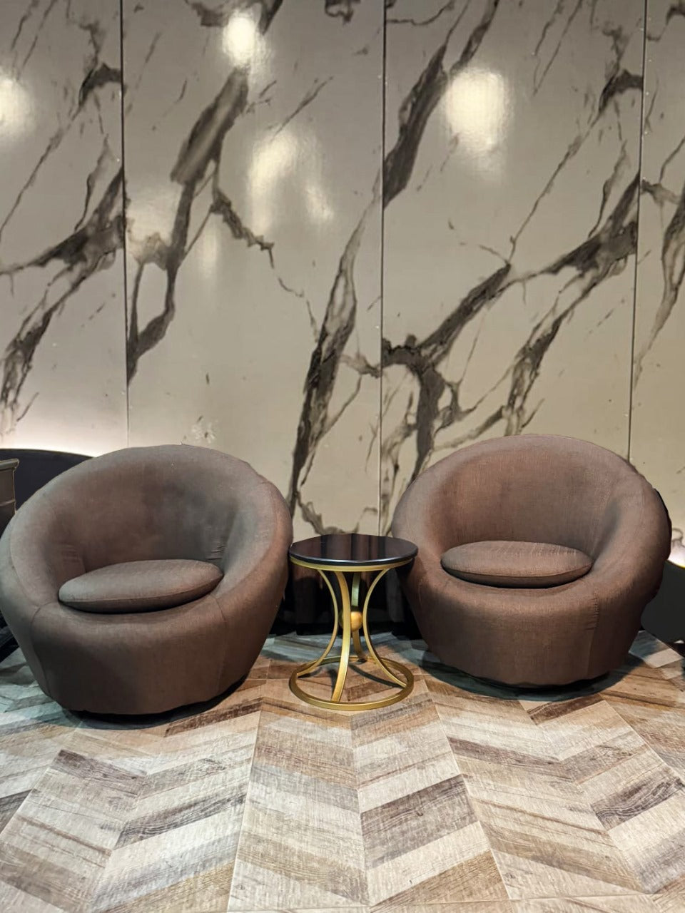 Modern Brown Room Chair by Z Galleria