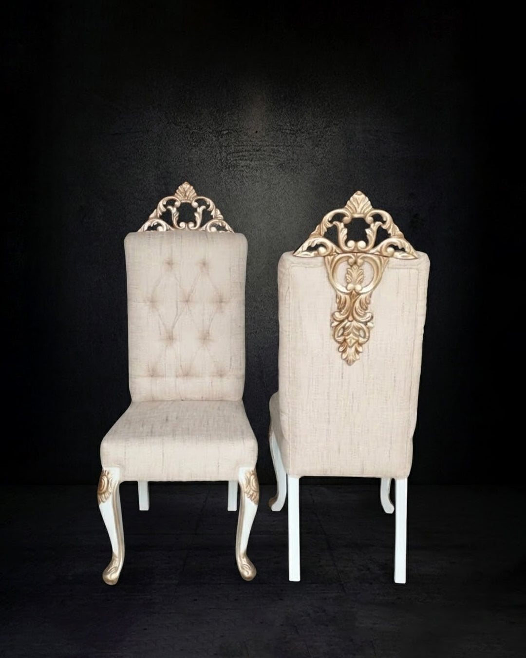 Baroque Elegance Tufted Dining Chair
