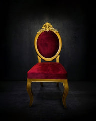 Royal Oval-Back Velvet Dining Chair