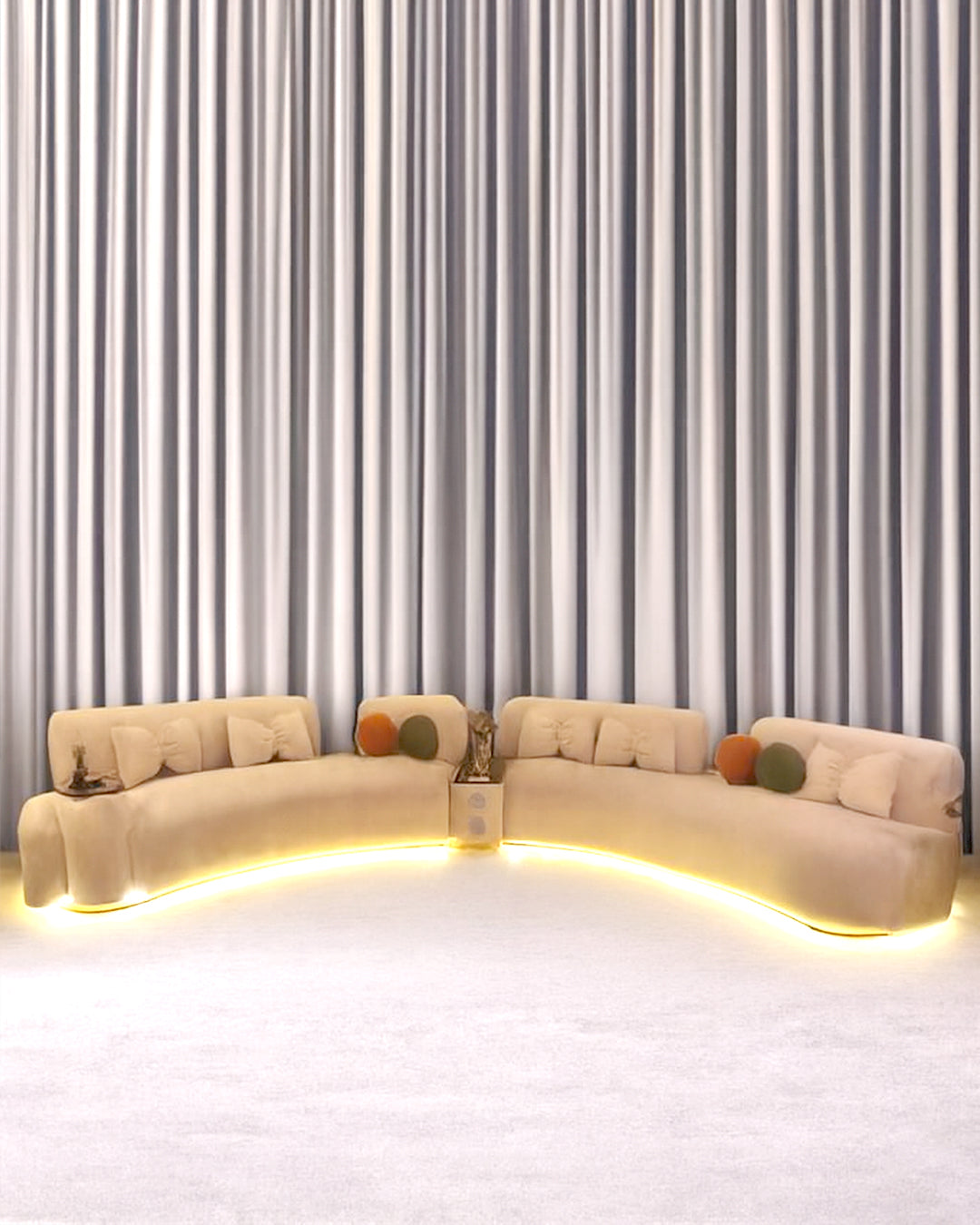 Premium Curve Lounge Sofa by Z Galleria