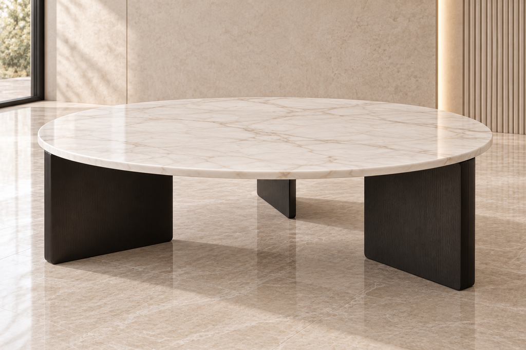 Ivora Sculpted Sofa Set with Centre Table