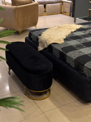 PREMIUM BLACK LUXURY BED.