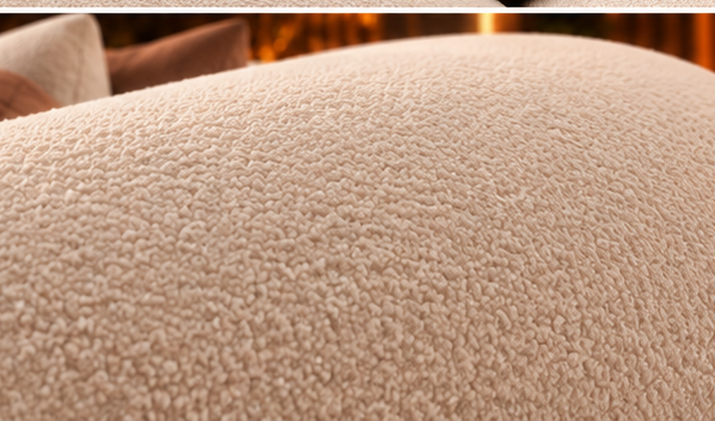 Cove Wave 6-Seater Sofa close-up showing premium bouclé texture