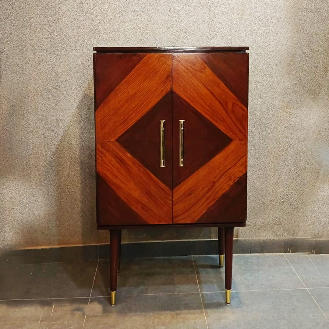 Brown Wooden Console