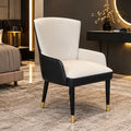 Designer Pleated-Back Accent Chair premium three-quarter lifestyle view