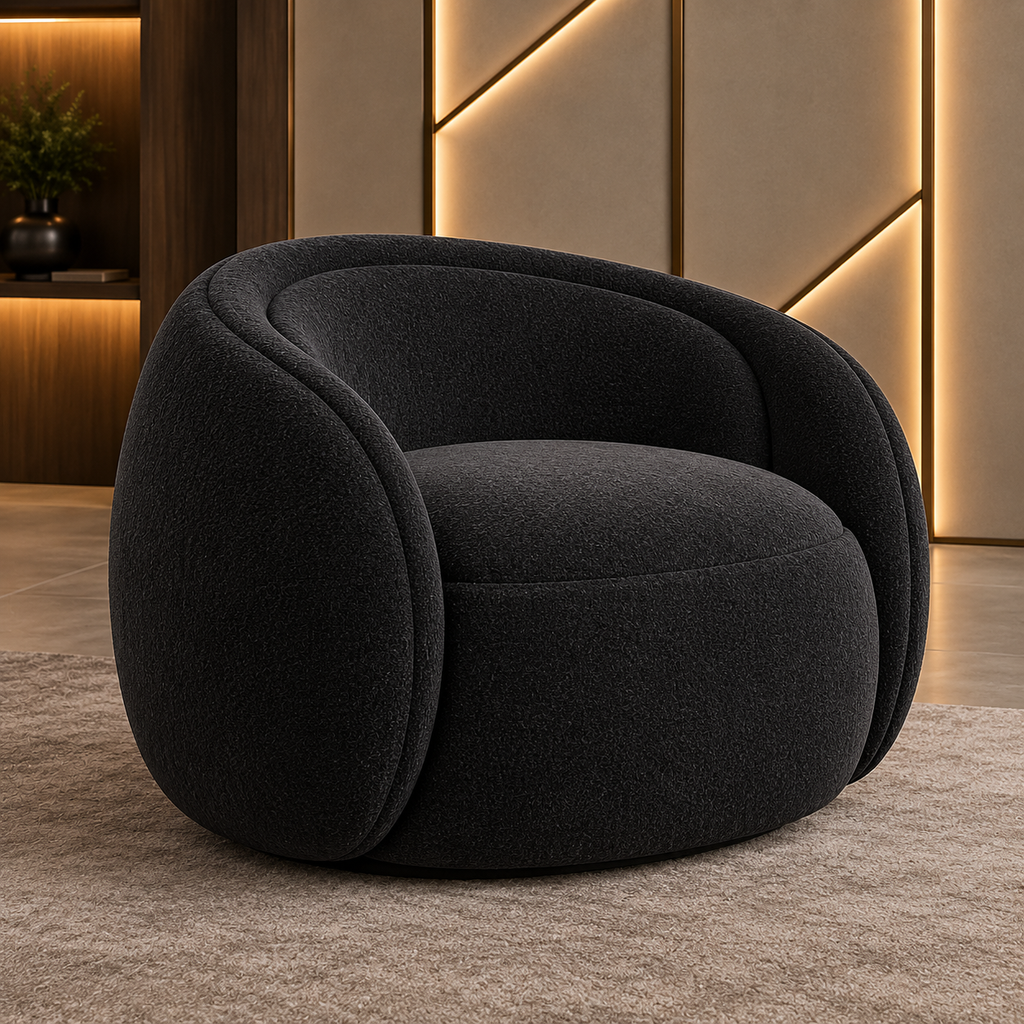 Selene Curve Sofa Set – 4+1+1 with Centre Table
