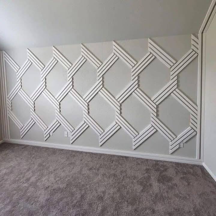 Custom interior wall design detail view