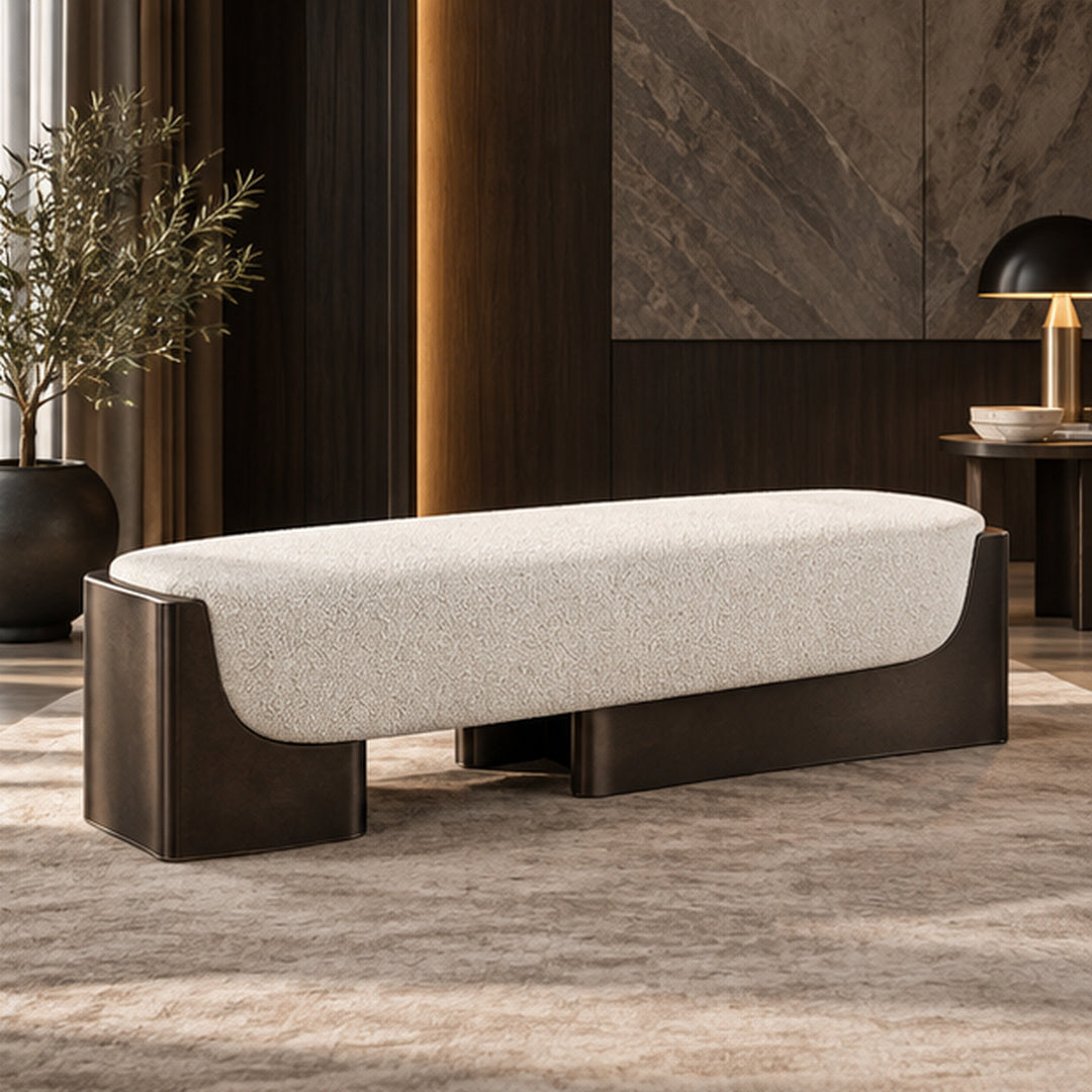 Premium White Storage Ottoman