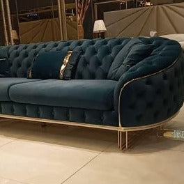 The Generation Tufted Velvet Sofa — alternate product view 2